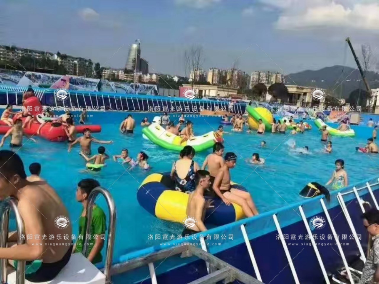 琼海水上乐园支架泳池